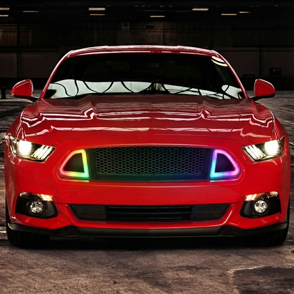 NTXGLOW RGB led grill (2015 - 2017 Ford Mustang) NTXGlow