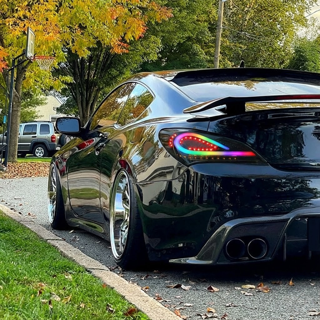 NTXGLOW RGB tail lights (09 - 16 Hyundai genesis coupe bk1) - JSI Racing 