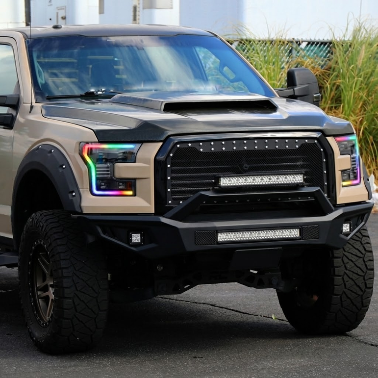 NTXGLOW RGB LED headlights (2015 - 2017 Ford F150) - JSI Racing 