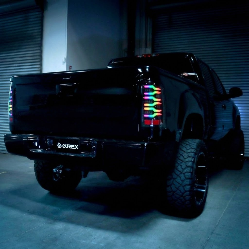 NTXGLOW RGB tail lights (2007 - 2013 GMC Sierra) - JSI Racing 