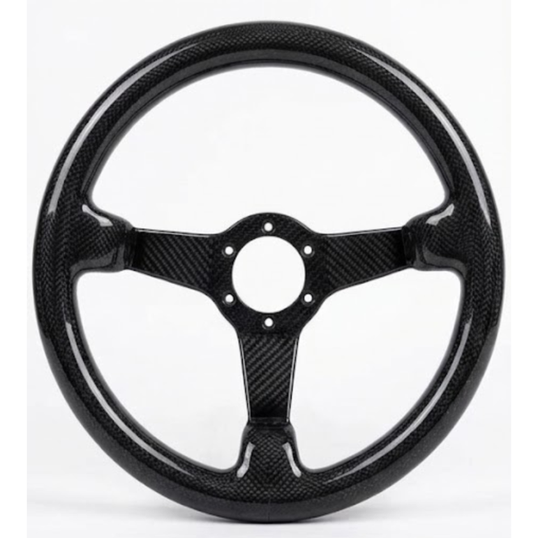 NTXGLOW 350mm Full Carbon Fiber Steering Wheel - JSI Racing 