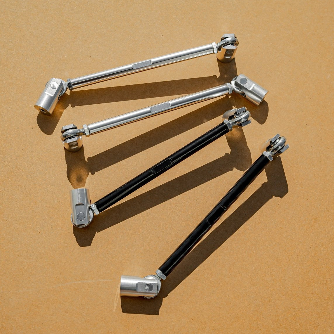 Adjustable Splitter Support Rods (PAIR) - SILVER - FSPE