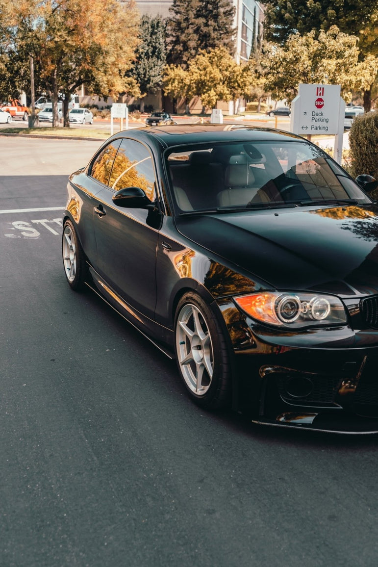 BMW 128i / 135i (2007-2013) Carbon Fiber Side Skirt Extensions - JSI Racing 