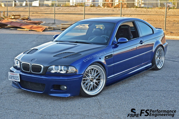 BMW E46 M3 (2000-2006) Side Skirt Extensions V1 - JSI Racing 