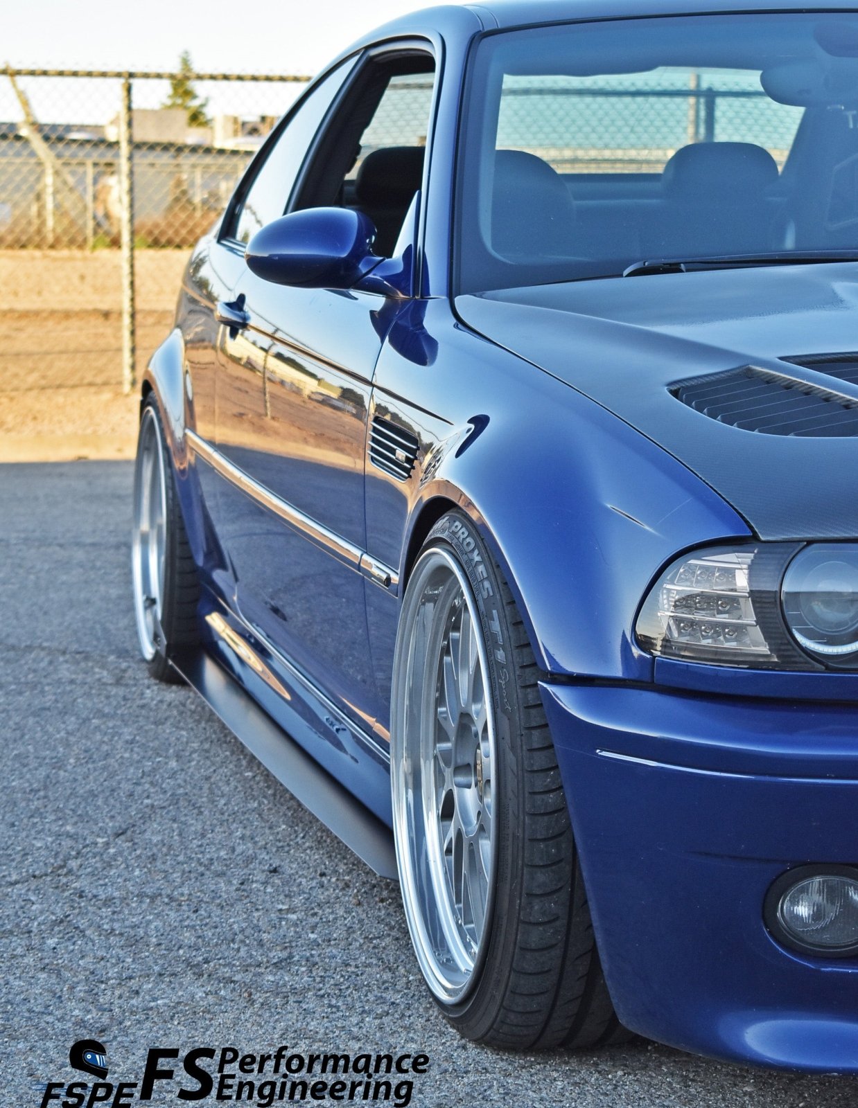 BMW E46 M3 (2000-2006) Side Skirt Extensions V1 - JSI Racing 
