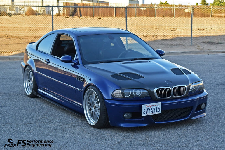 BMW E46 M3 (2000-2006) Side Skirt Extensions V1 - JSI Racing 