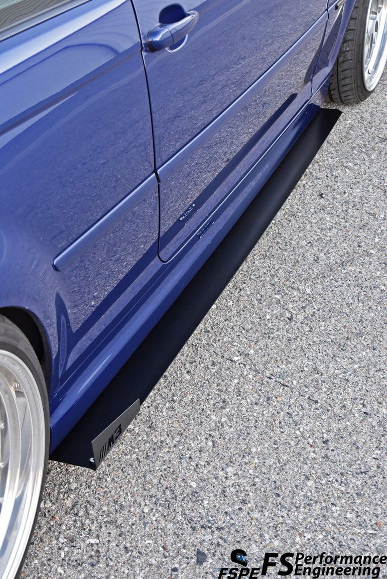 BMW E46 M3 (2000-2006) Side Skirt Extensions V1 - JSI Racing 