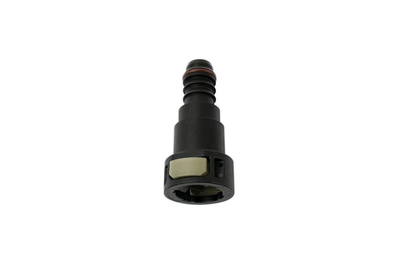 RaceFlux Hose Barb to Female Quick Connect, Straight, Double Button
