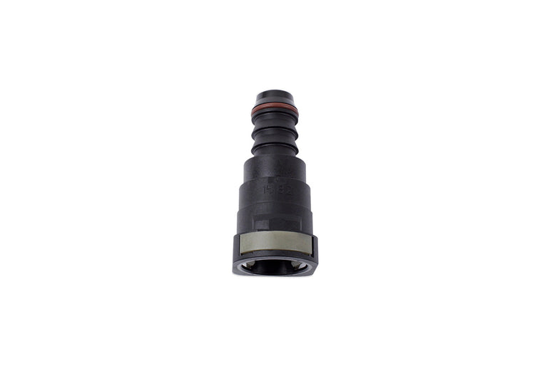5/8" Hose Barb to 5/8" (15.82mm) Female Quick Connect, Straight, Single Button