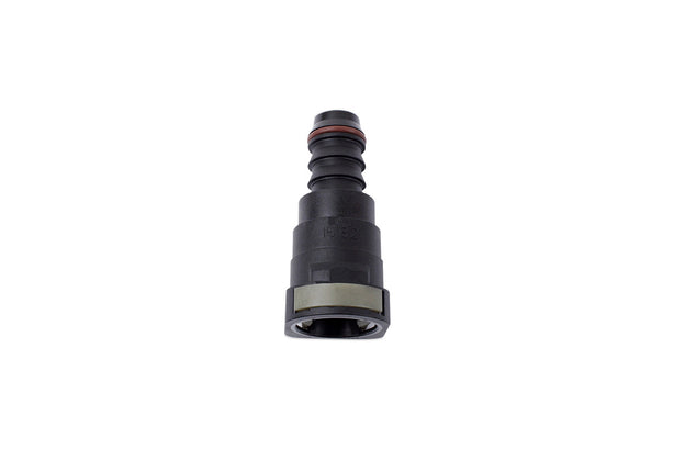 5/8" Hose Barb to 5/8" (15.82mm) Female Quick Connect, Straight, Single Button