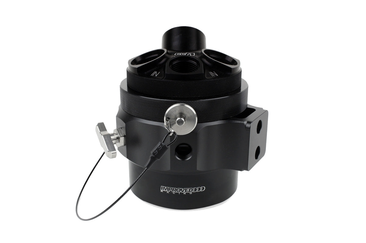 Improved Racing CCRZ Competition Recirculated High-Flow Oil Catch Can, 0.1 Liter (0.1 Qt)