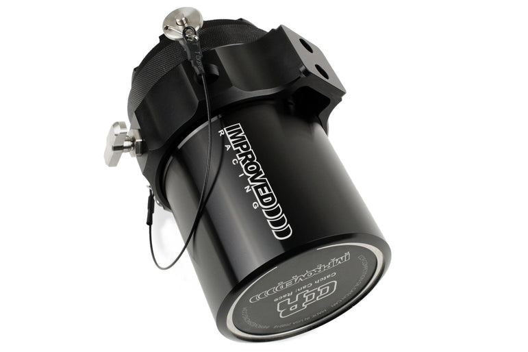Improved Racing CCRZ Competition Recirculated High-Flow Oil Catch Can, 0.5 Liter (0.5 Qt)