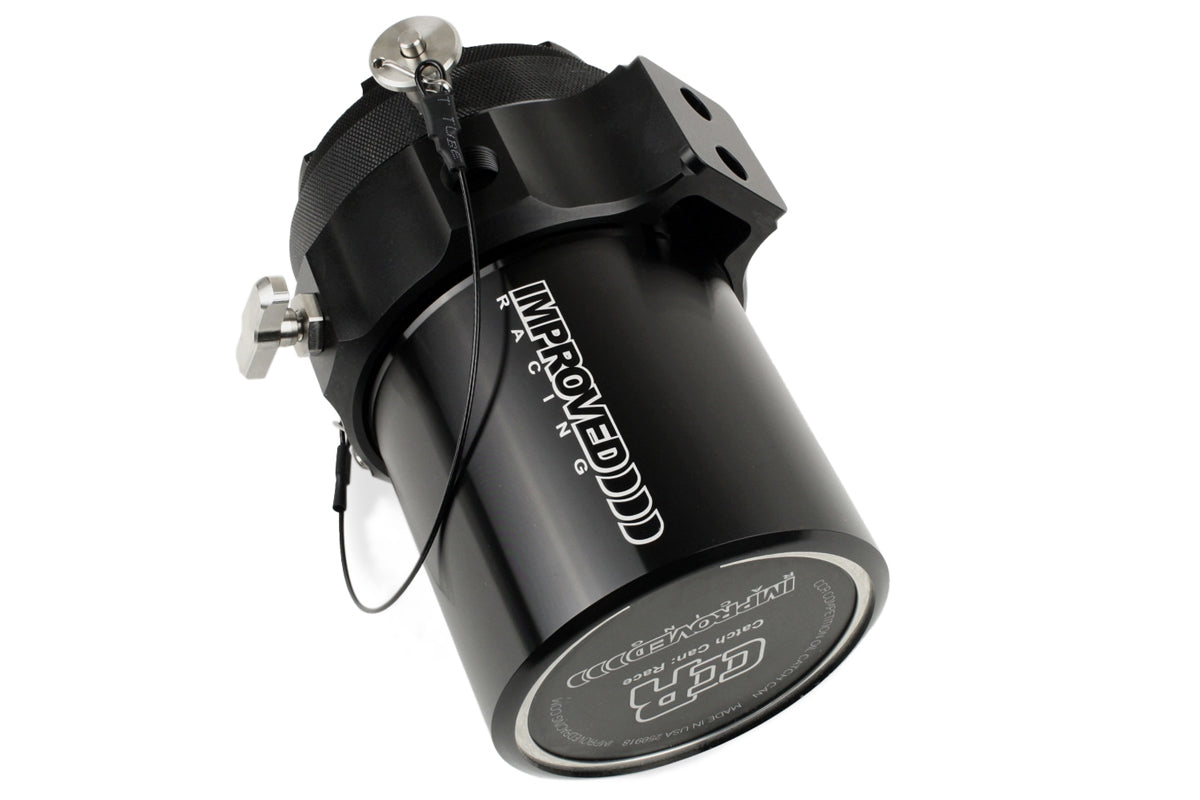 Improved Racing CCRZ Competition Recirculated High-Flow Oil Catch Can, 0.5 Liter (0.5 Qt)