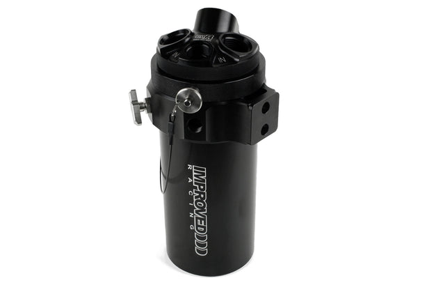 Improved Racing CCRZ Competition Recirculated High-Flow Oil Catch Can, 1 Liter (1 Qt)