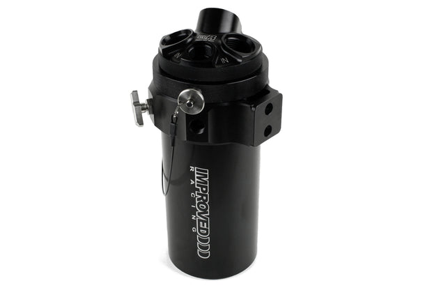 Improved Racing CCRZ Competition Recirculated High-Flow Oil Catch Can, 1 Liter (1 Qt)