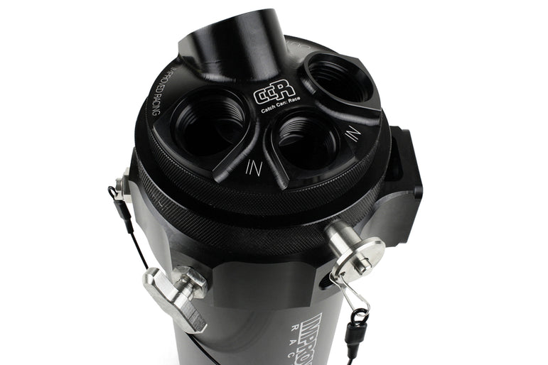 Improved Racing CCRZ Competition Recirculated High-Flow Oil Catch Can, 1 Liter (1 Qt)