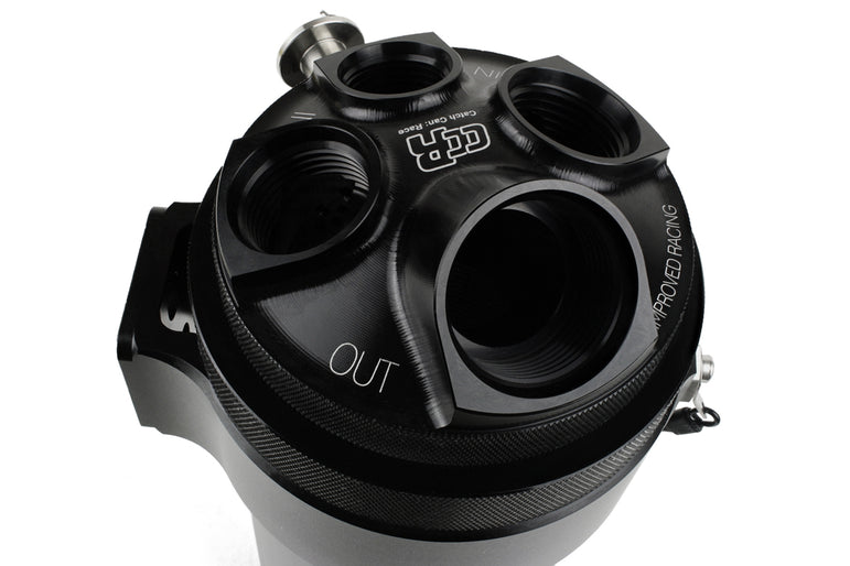 Improved Racing CCRZ Competition Recirculated High-Flow Oil Catch Can, 1 Liter (1 Qt)