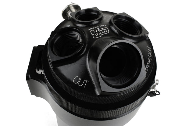 Improved Racing CCRZ Competition Recirculated High-Flow Oil Catch Can, 1 Liter (1 Qt)