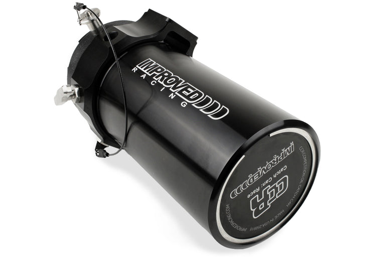 Improved Racing CCRZ Competition Recirculated High-Flow Oil Catch Can, 1 Liter (1 Qt)