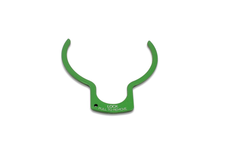 Improved Racing CCS Lock Clip, Green Anodized Finish