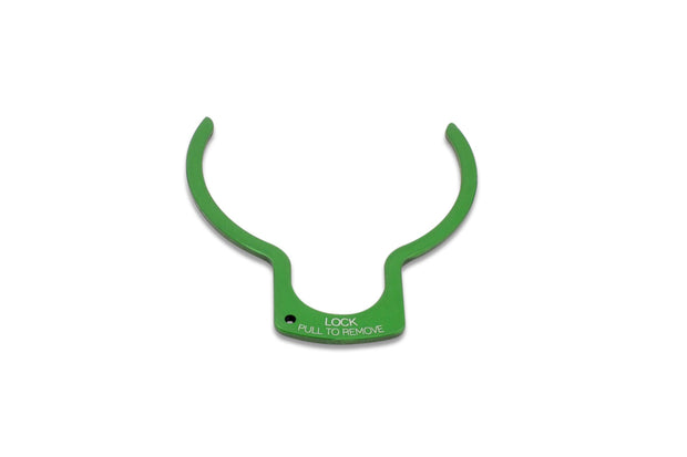 Improved Racing CCS Lock Clip, Green Anodized Finish