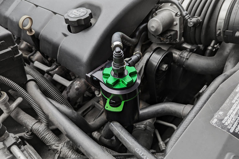 Improved Racing CCS Oil Catch Can Kit for C6 Corvette, 3.5 oz