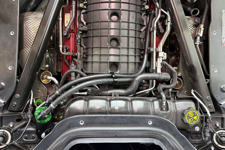 Improved Racing CCS Oil Catch Can Kit for 2020+ C8 Corvette Convertible
