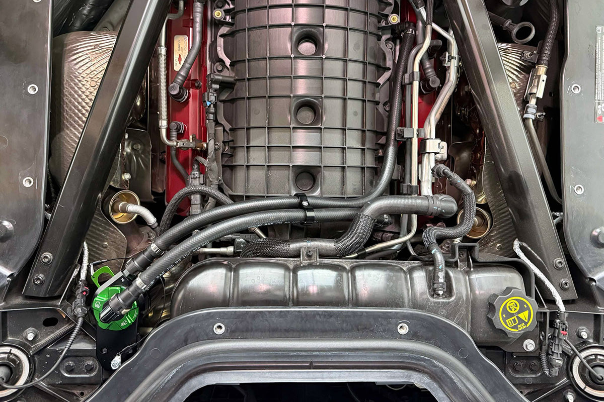 Improved Racing CCS Oil Catch Can Kit for 2020+ C8 Corvette Convertible