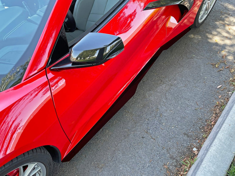 FSPE Side Skirt Extensions V1 – Chevrolet Corvette C8 (2020–2026) - JSI Racing 