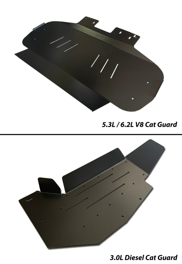 Chevrolet Silverado / GMC Sierra 1500 Catalytic Converter Guard (2019-2026) VERSION 1 - JSI Racing 