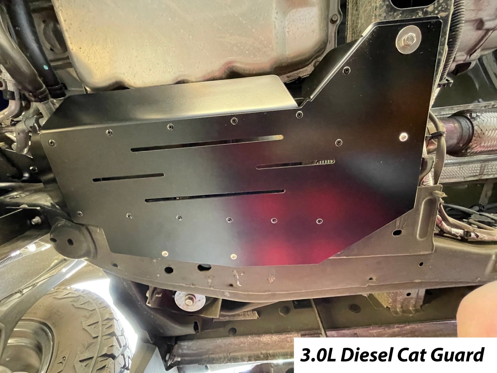 Chevrolet Silverado / GMC Sierra 1500 Catalytic Converter Guard (2019-2026) VERSION 1 - JSI Racing 