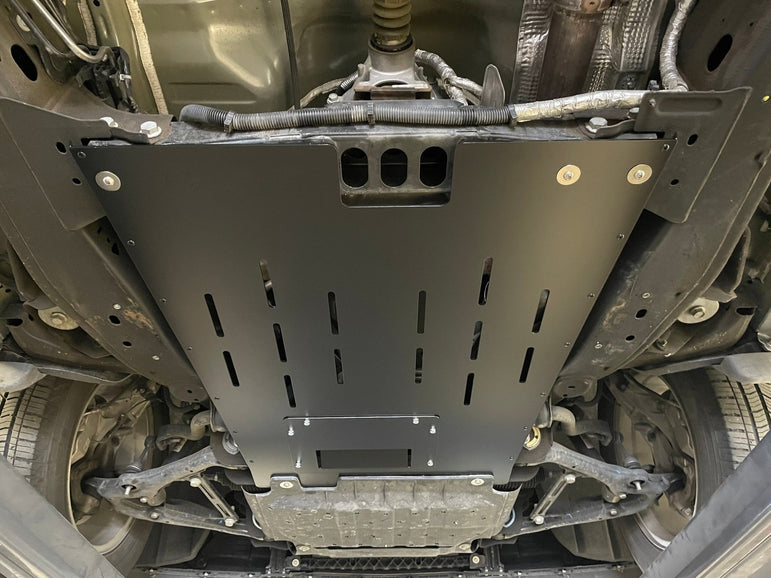 Chevrolet Silverado / GMC Sierra 1500 Catalytic Converter Guard (2019-2026) VERSION 2 - JSI Racing 