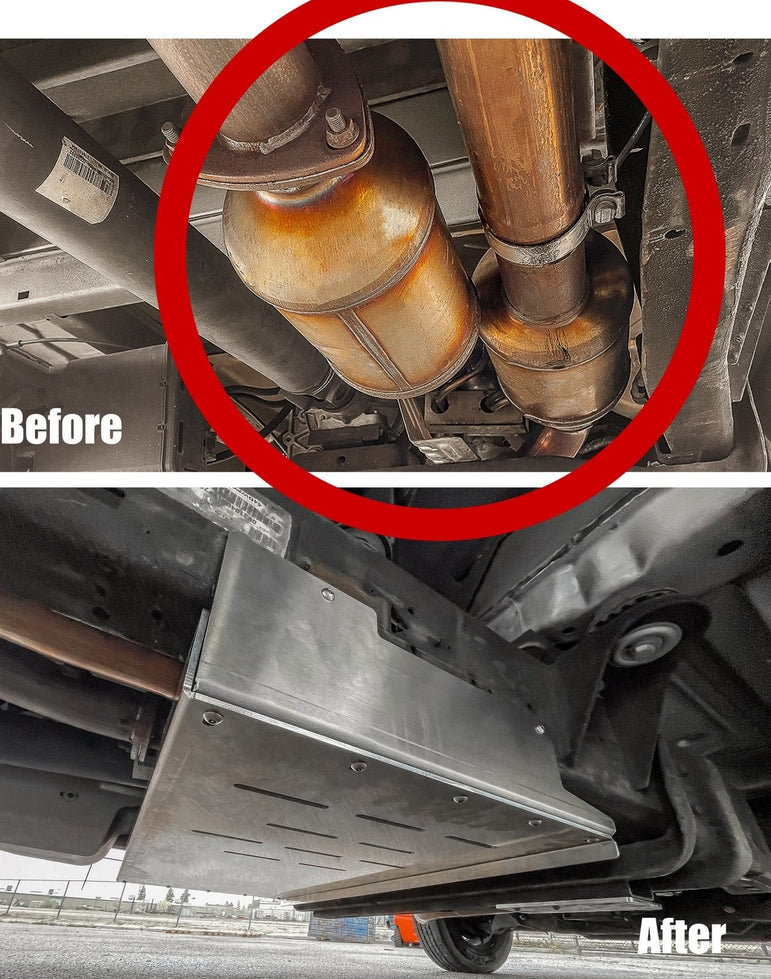 Chevrolet/GMC Express & Savana 2500/3500 Catalytic Converter Guard (2010-2020) - JSI Racing 