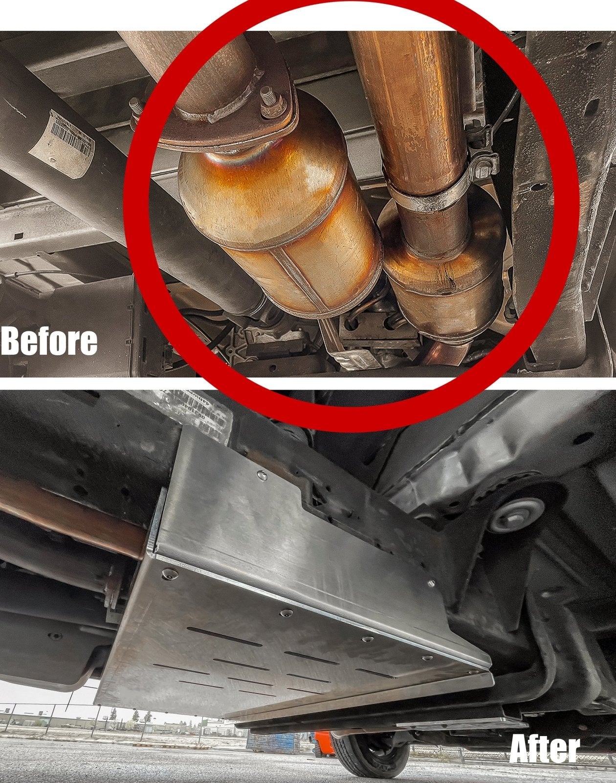 Chevrolet/GMC Express & Savana 2500/3500 Catalytic Converter Guard (2010-2020) - JSI Racing 