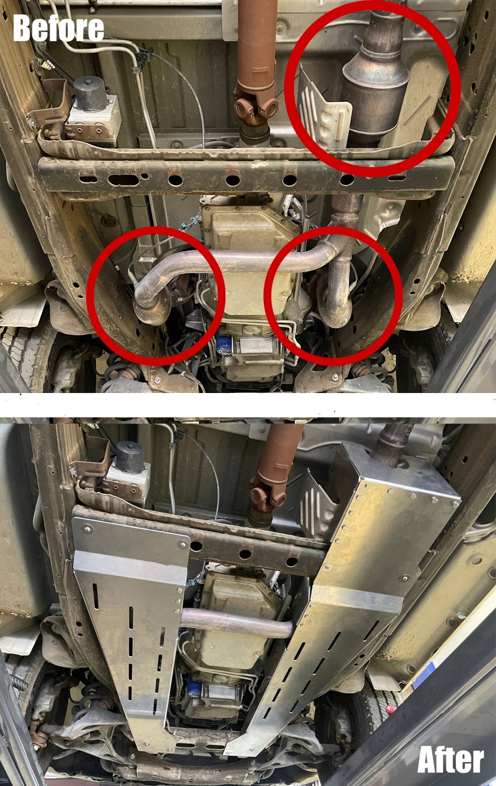 Chevrolet/GMC Express & Savana 2500/3500 Catalytic Converter Guard (2010-2020) - JSI Racing 