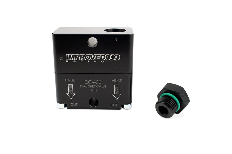 Improved Racing High-Flow Dual Source PCV Check Valve for Turbocharged Engines, -6 ORB