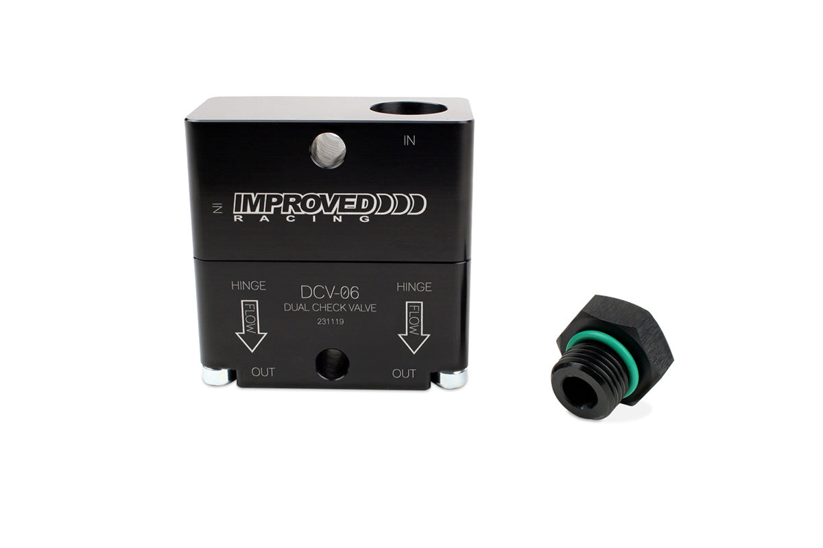 Improved Racing High-Flow Dual Source PCV Check Valve for Turbocharged Engines, -6 ORB
