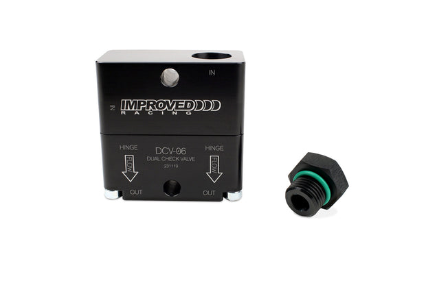 Improved Racing High-Flow Dual Source PCV Check Valve for Turbocharged Engines, -6 ORB