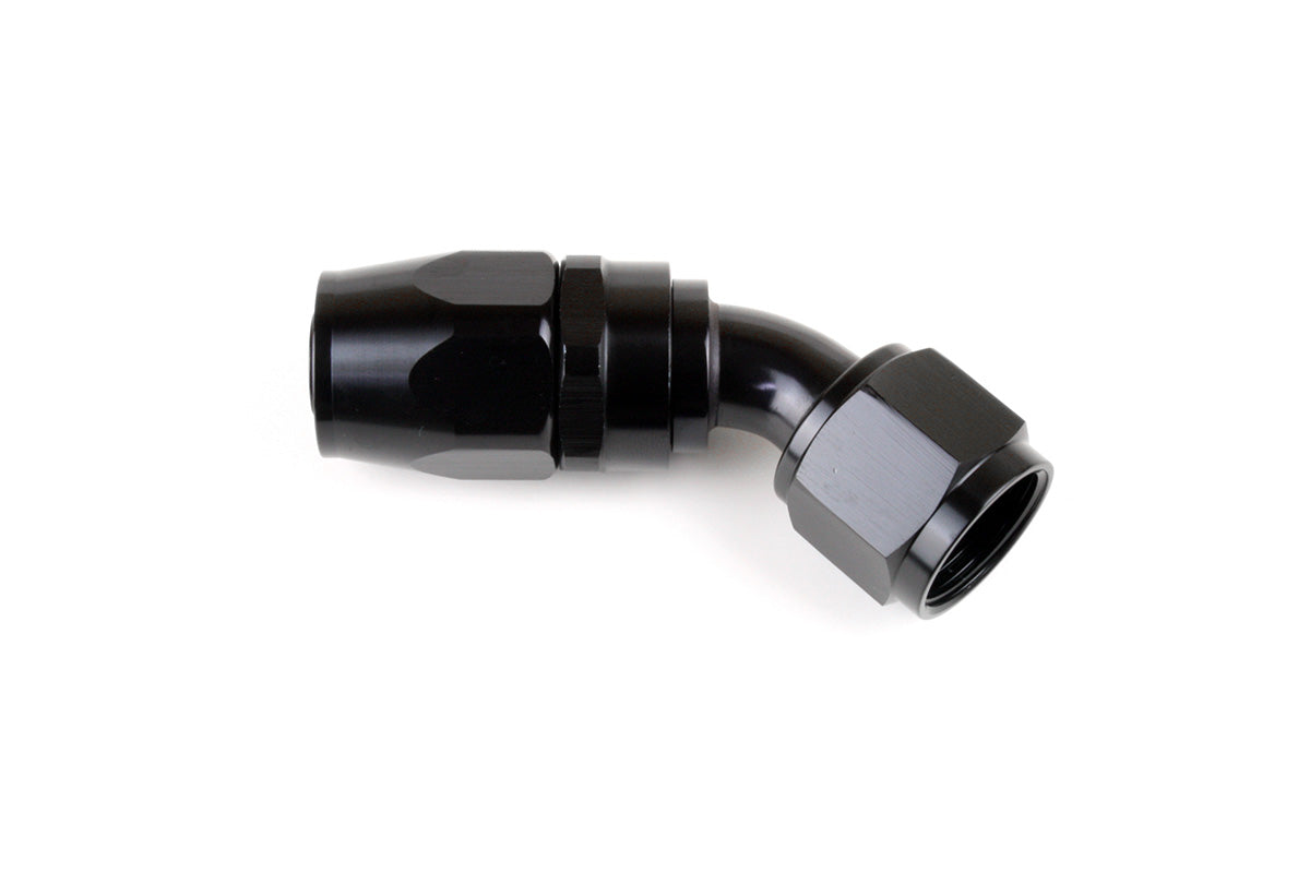RaceFlux 45-Degree Double Swivel Seal Hose End Fitting