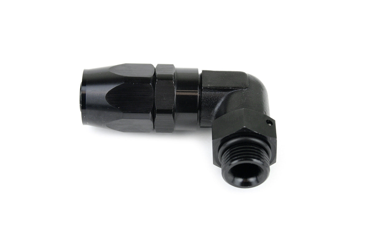 RaceFlux 90-Degree AN Hose End to AN Male O-Ring Fitting