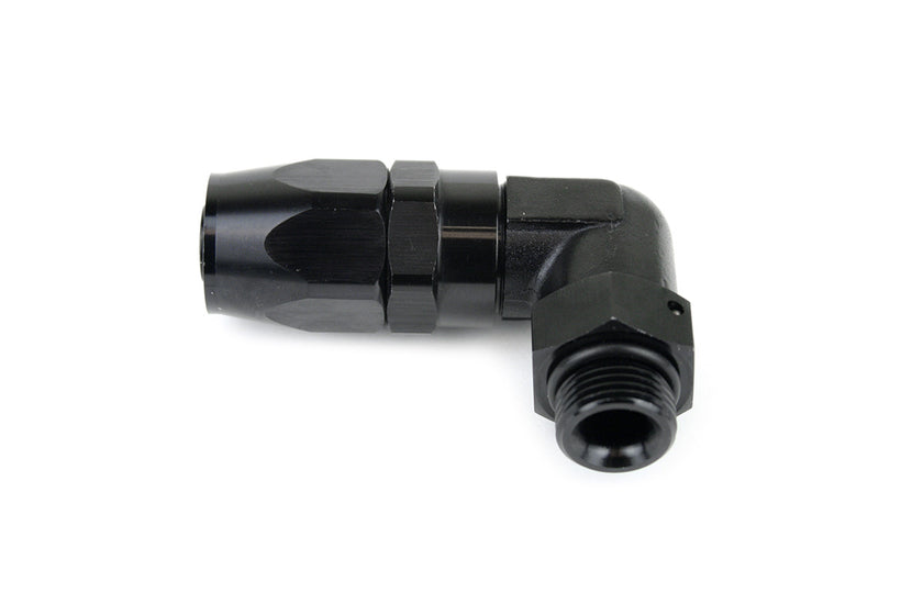 RaceFlux 90-Degree AN Hose End to AN Male O-Ring Fitting