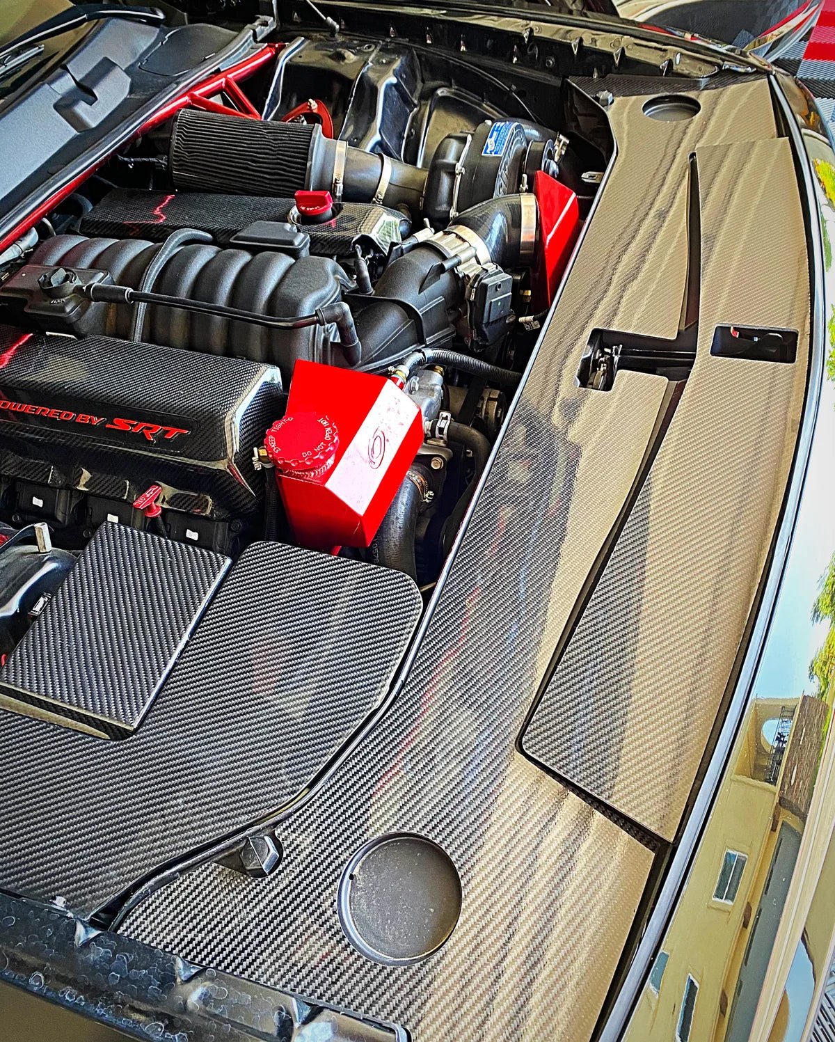 FSPE Radiator Cover – Dodge Challenger (2015–2023, All Engines) - JSI Racing 