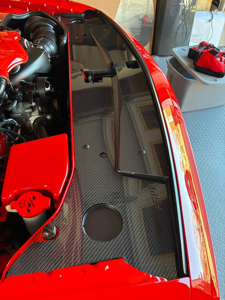 FSPE Radiator Cover – Dodge Challenger (2015–2023, All Engines) - JSI Racing 
