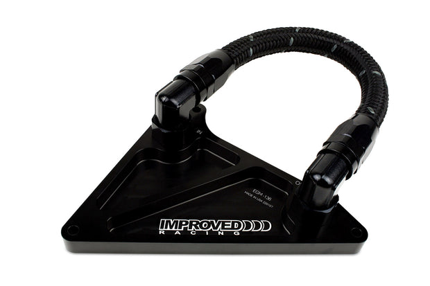 Improved Racing 6th Gen Camaro SS / ZL1 Oil Adapter Temporary Loop Line, 90-Degree