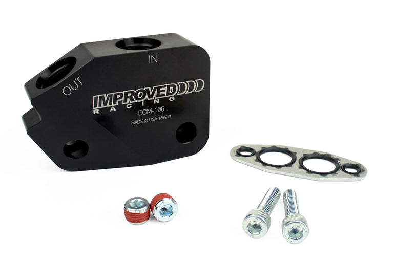 Improved Racing Low-Profile Oil Cooler Adapter for LS Engines