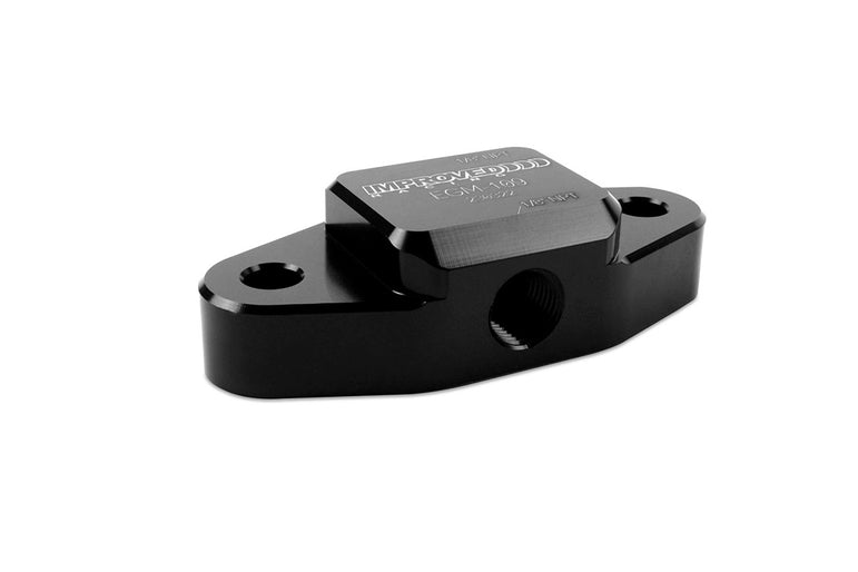 Improved Racing LS Engine Oil Cooler Block-Off Cover Plate with Sensor / Turbo Feed Ports