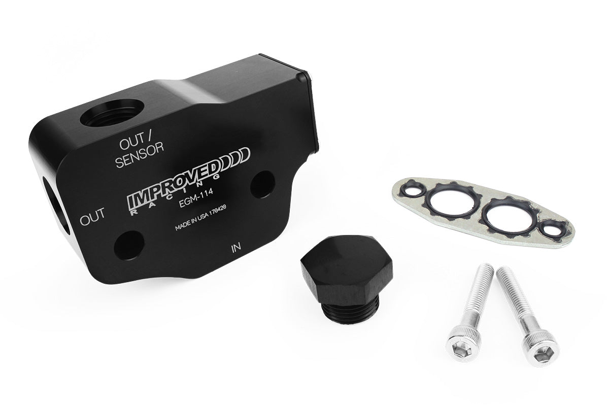 Improved Racing LSX and LS Oil Cooler Adapter with Thermostat, Rear Sump, 200ºF