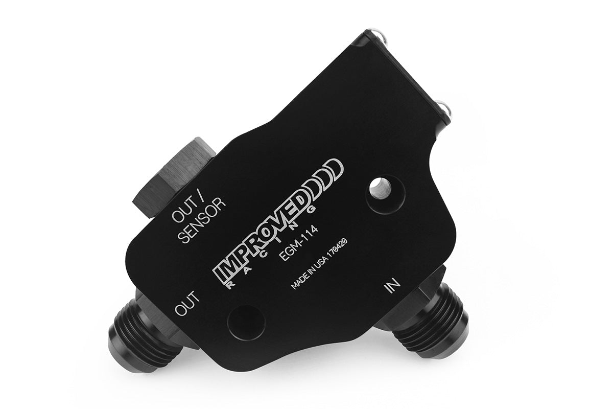 Improved Racing LSX and LS Oil Cooler Adapter with Thermostat, Rear Sump, 200ºF