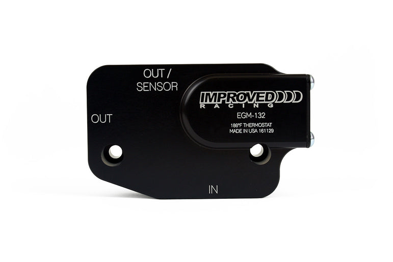 Improved Racing C7 Corvette LT1, LT4, LT5 Oil Cooler Adapter with Thermostat, 212ºF