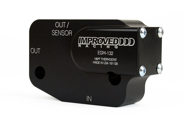 Improved Racing C7 Corvette LT1, LT4, LT5 Oil Cooler Adapter with Thermostat, 200ºF
